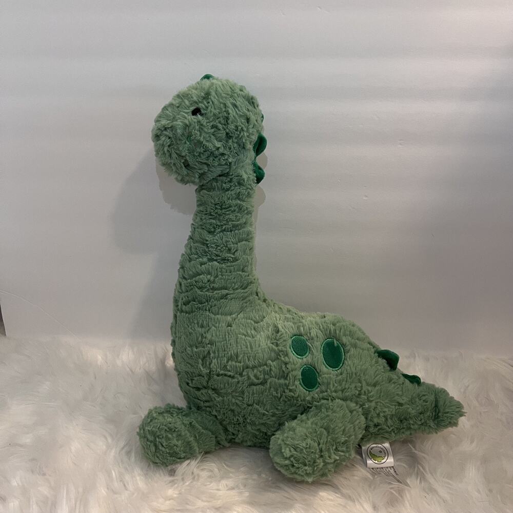 Animal Adventure Green Dinosaur Plush Brontosaurus Green Soft Long Neck 2021 HTF